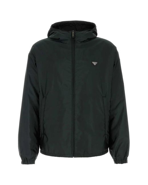 Prada Black Hood Jacket for men