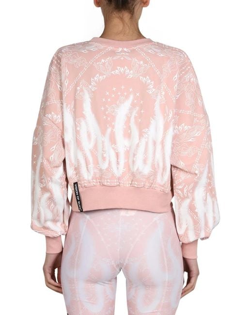 Vision Of Super Pink Paisley Pattern Sweatshirt