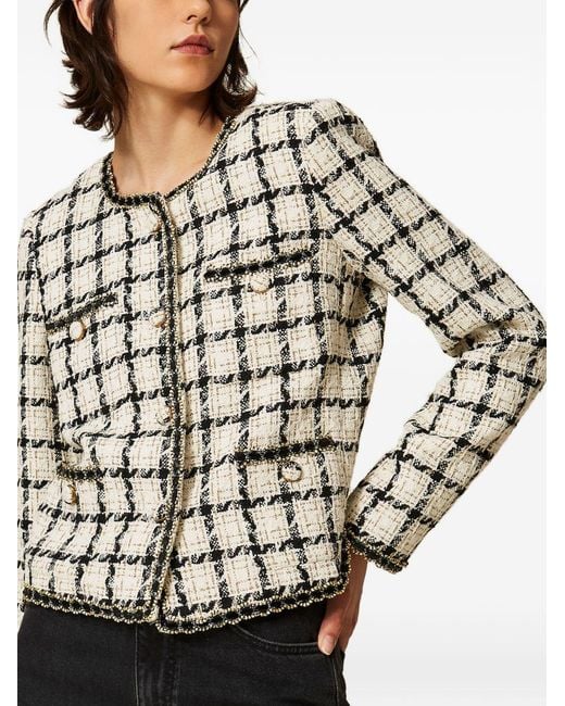 Twinset White Lily Cotton Jacket