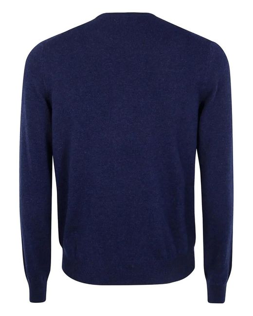 Gran Sasso Blue Round Neck "Gransasso" Round Neck Sweater for men