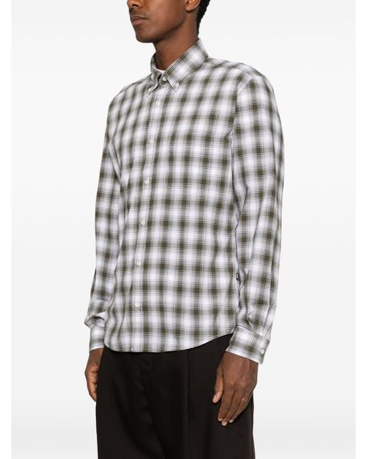 Boss Gray Cotton Shirt for men