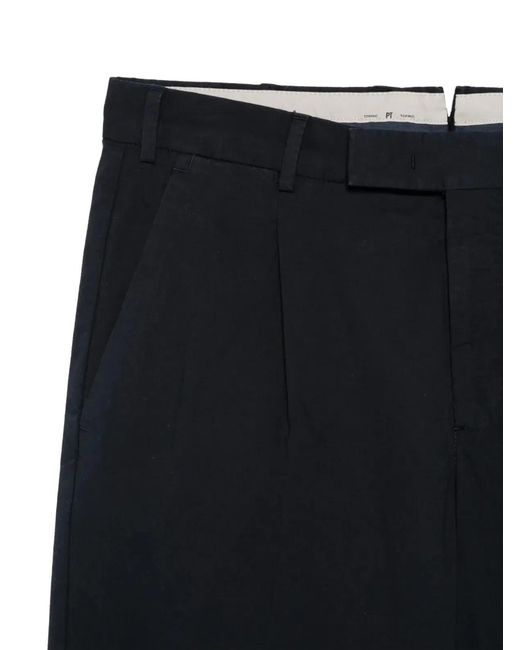 PT Torino Black Rebel Fit Trousers for men
