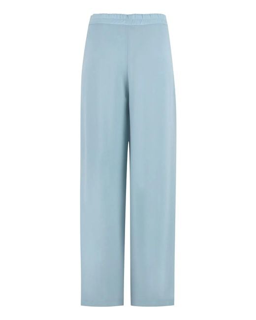 Clips Blue High-Waist Wide-Leg Trousers