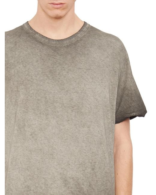 Boris Bidjan Saberi Gray Cotton T-Shirt for men