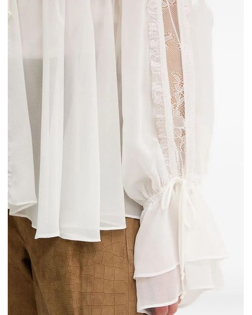 Pinko White Polyester Shirt