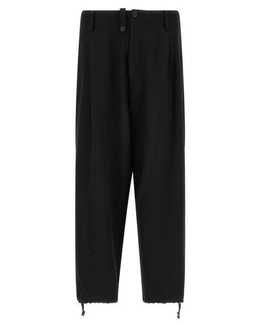 Yohji Yamamoto Black 'New Standard Wallet' Pants for men