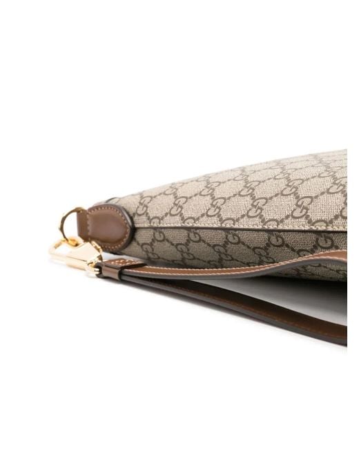 Gucci Gray Canvas Shoulder Bag for men