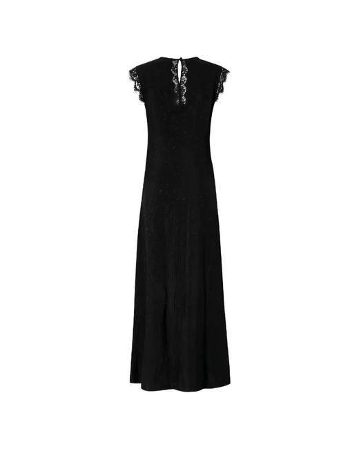 Pinko Black Acrylic Knit Dress