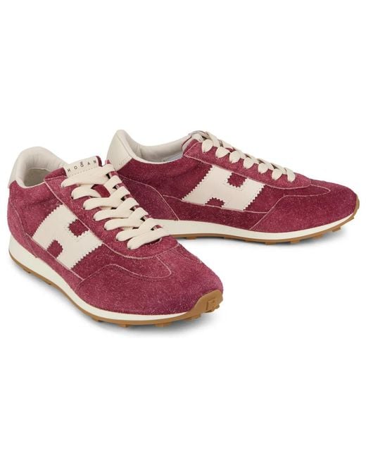 Hogan Purple Fitted Sneakers