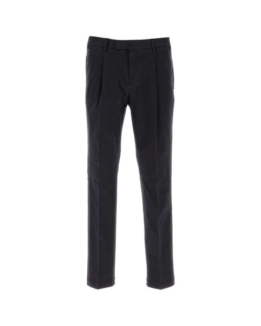 PT Torino Black Dark Stretch Cotton Pant for men