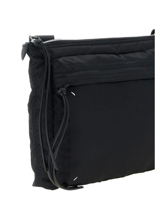 Maison Margiela Black 'Zip Computer Bag East West' Crossbody Bag for men