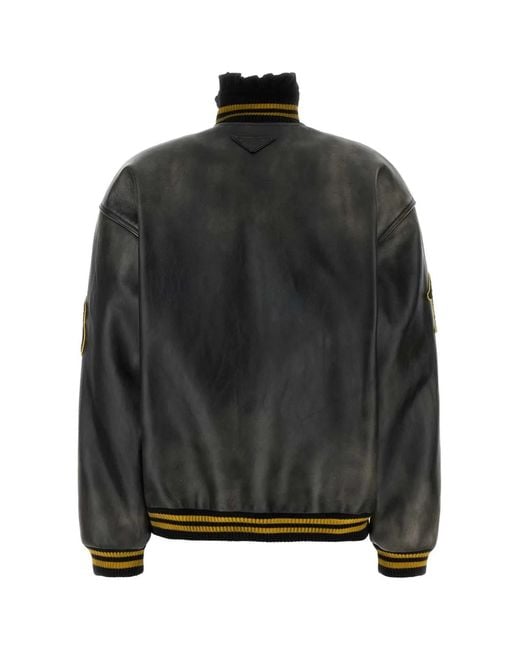 Prada Black Leather Jacket
