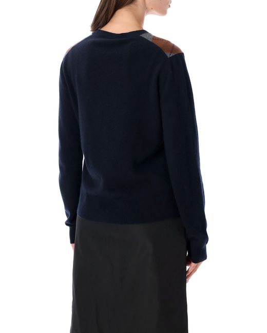 Prada Black Argyle Cashmere Cardigan