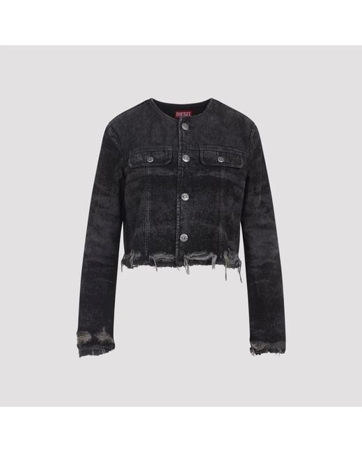 DIESEL Black Degraffyfsh Jacket