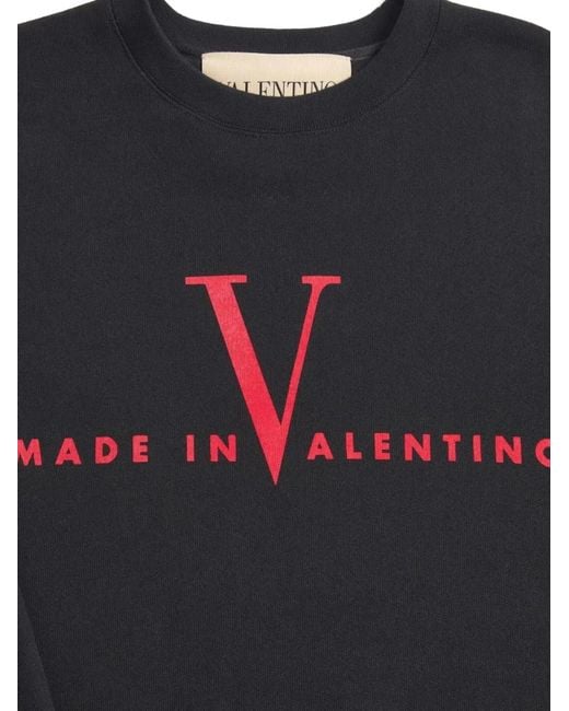 Valentino Garavani Blue Sweatshirt With Print Made for men