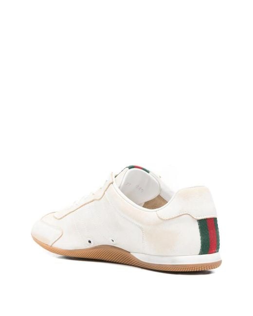 Gucci White Leather Sneakers