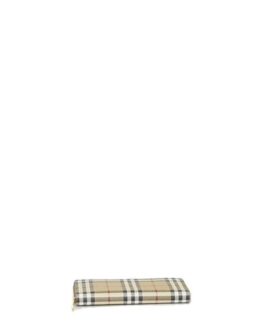 Burberry Metallic Printed Canvas Wallet