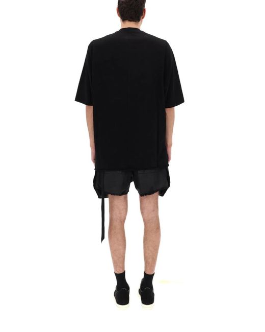 Rick Owens Black Cotton T-Shirt for men