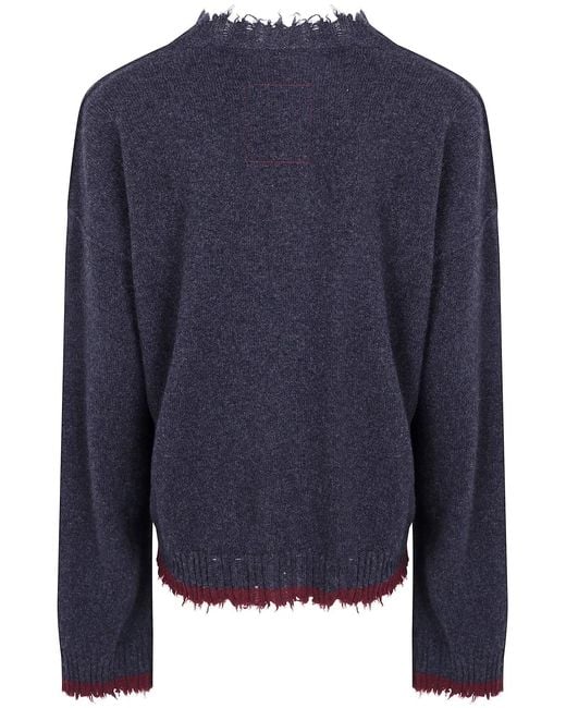 Uma Wang Blue Long Sleeves Top