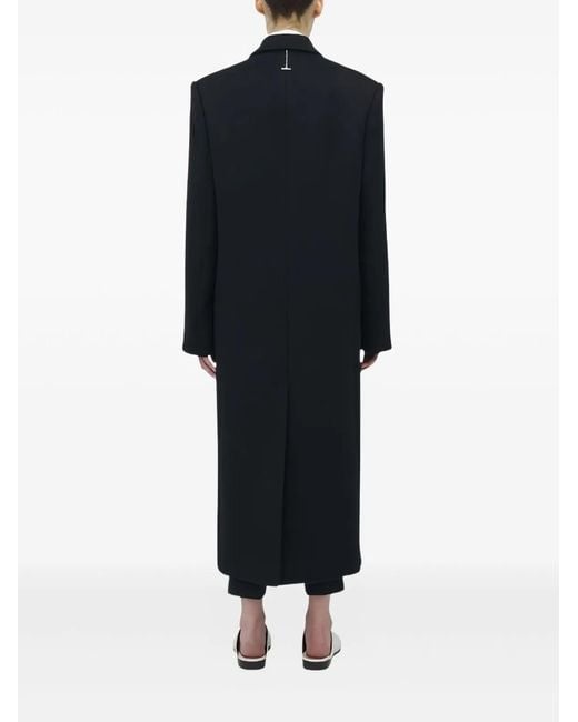 McQueen Black Tailored Overcoat