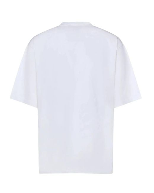 Dolce & Gabbana White Dolce&Gabbana Oversized Cotton T-Shirt for men