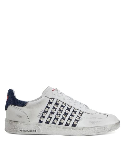 DSquared² White Boxer Sneakers for men