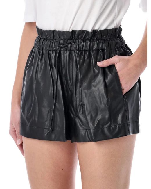 Isabel Marant Black Isabel Marant Etoile Marant Étoile Naline Faux Leather Shorts