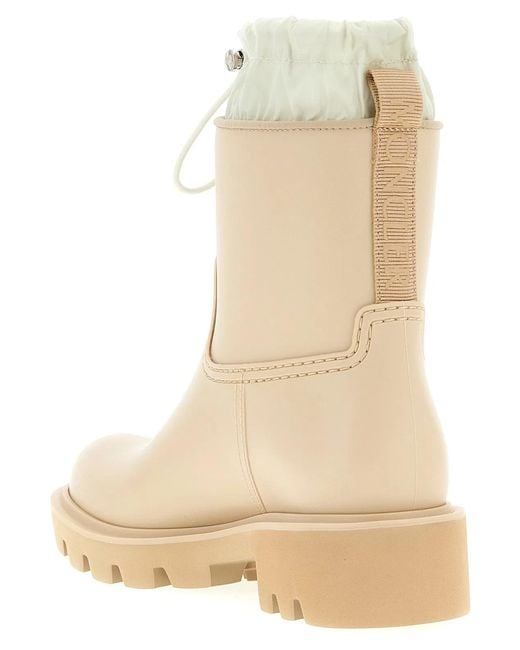 Moncler Natural 'Kickstream' Rain Boots