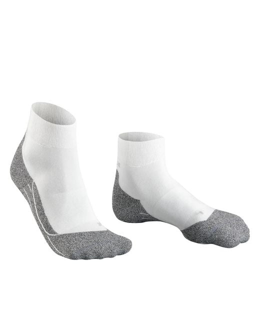 Falke White Ru4 Light Short Socks