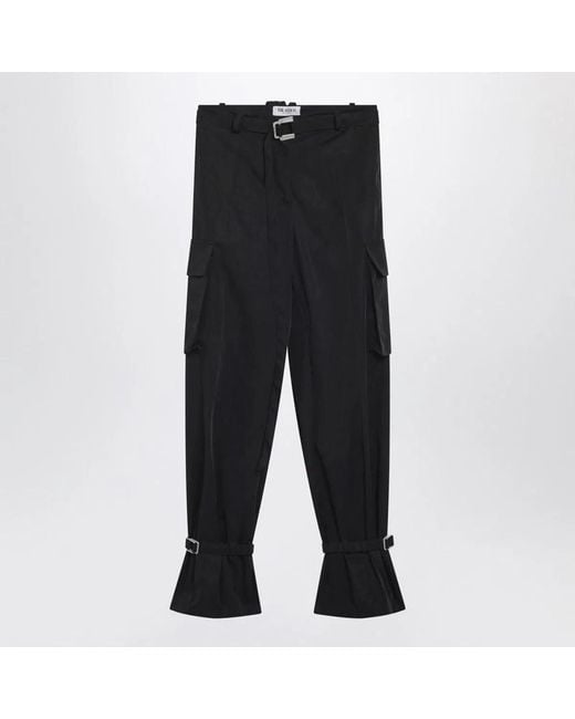 The Attico Black Nylon Trousers