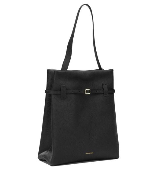 MANU Atelier Black "Tote Du Jour" Medium Shoulder Bag