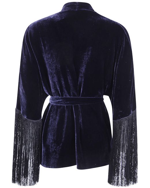 Antonelli Blue "Papavero" Kimono Shirt