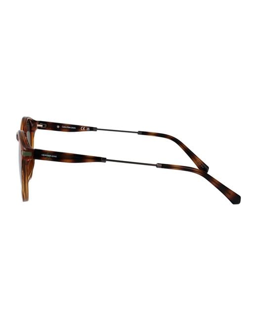 Calvin Klein Brown Injected Sunglasses