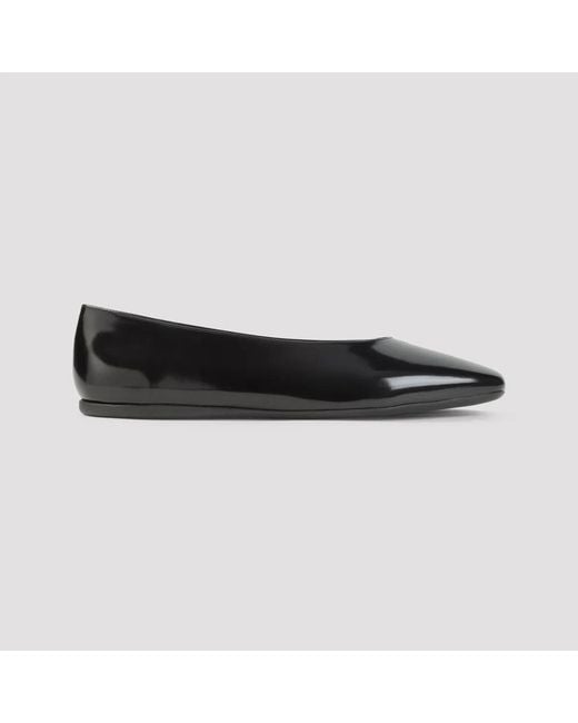 Prada Black Leather Ballerinas