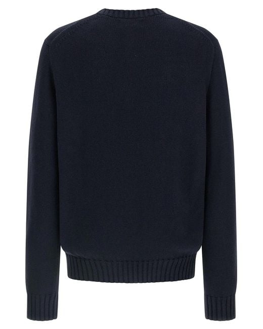 Polo Ralph Lauren Blue Intarsia Sweater for men