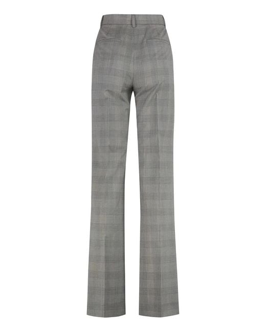 Max Mara Gray Tailored Wool Trousers