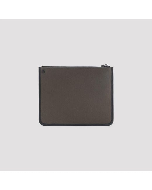 Givenchy Gray Canvas Zipped Pouch for men