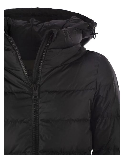 Herno Black Medium Down Jacket With Hood