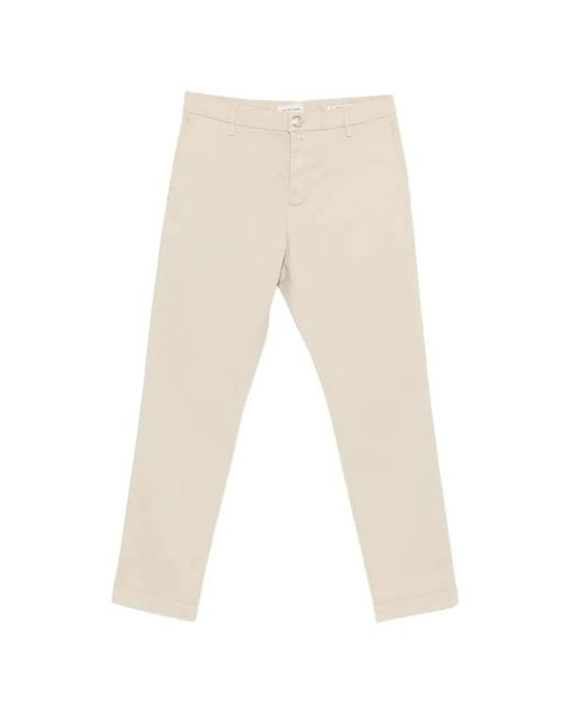 Jacob Cohen White Cotton Pants for men