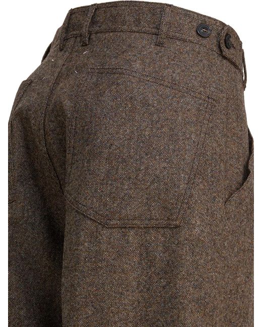 Maison Margiela Gray Wool Pants for men