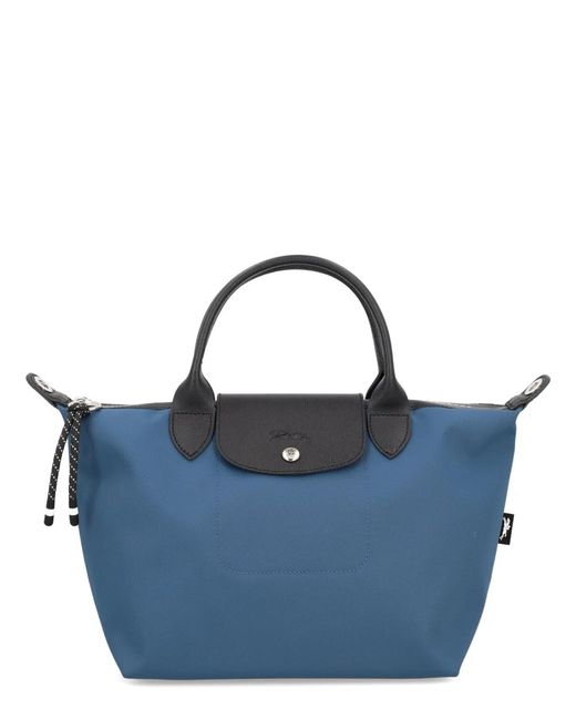 Longchamp Blue Canvas Handbag