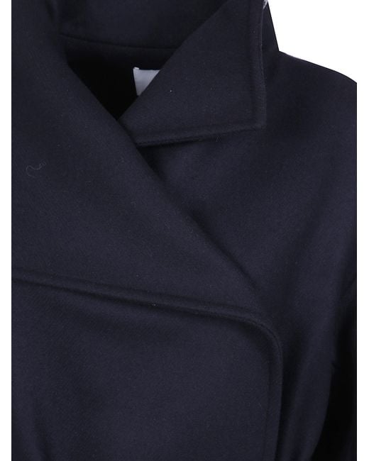 Joseph Blue "Fiore" Wool Blend Coat