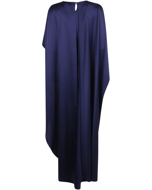 Jonathan Simkhai Blue "Izel" Cape Gown