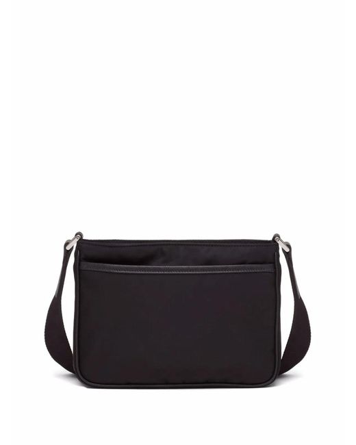 Prada Black Re-Nylon And Saffiano Leather Shoulder Bag for men