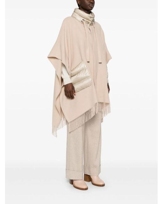 Herno Natural Wool And Nylon Cape