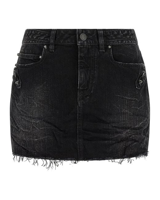 Balenciaga Black 'City' Skirt