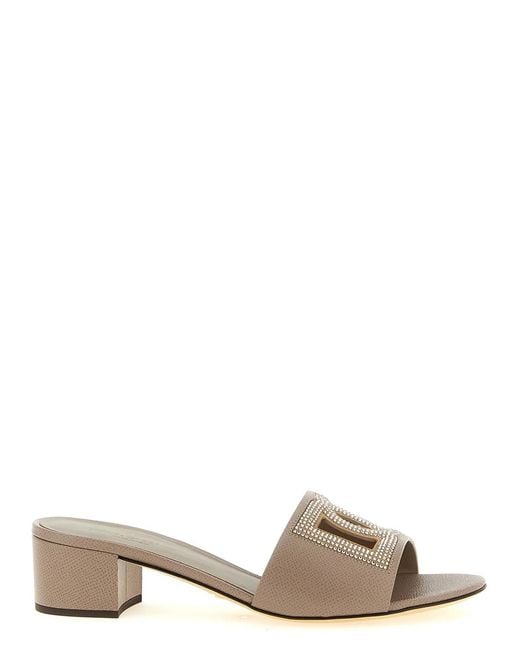 Dolce & Gabbana Natural Dolce & Gabbana 'Karol' Mules