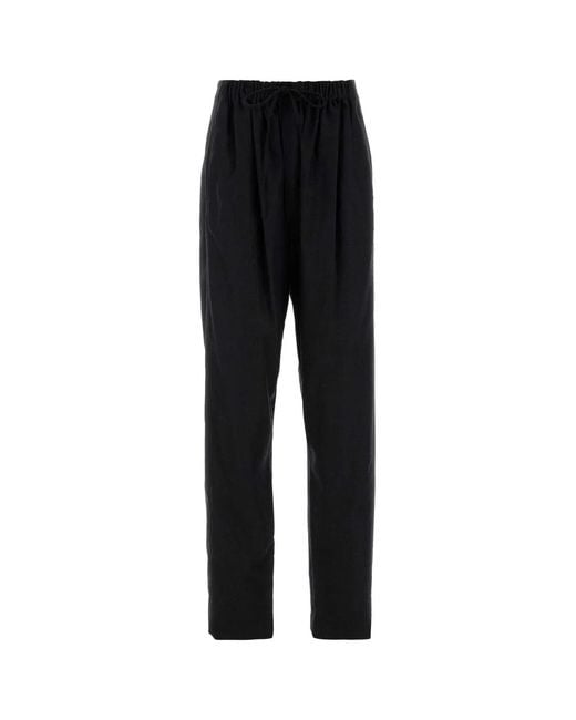 Lemaire Black Drawstring Pants