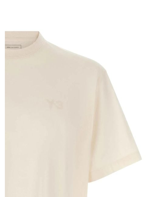 Y-3 White Regular' T-Shirt for men