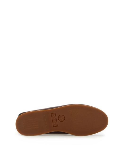 Timberland Brown Leather Boat Shoe for men